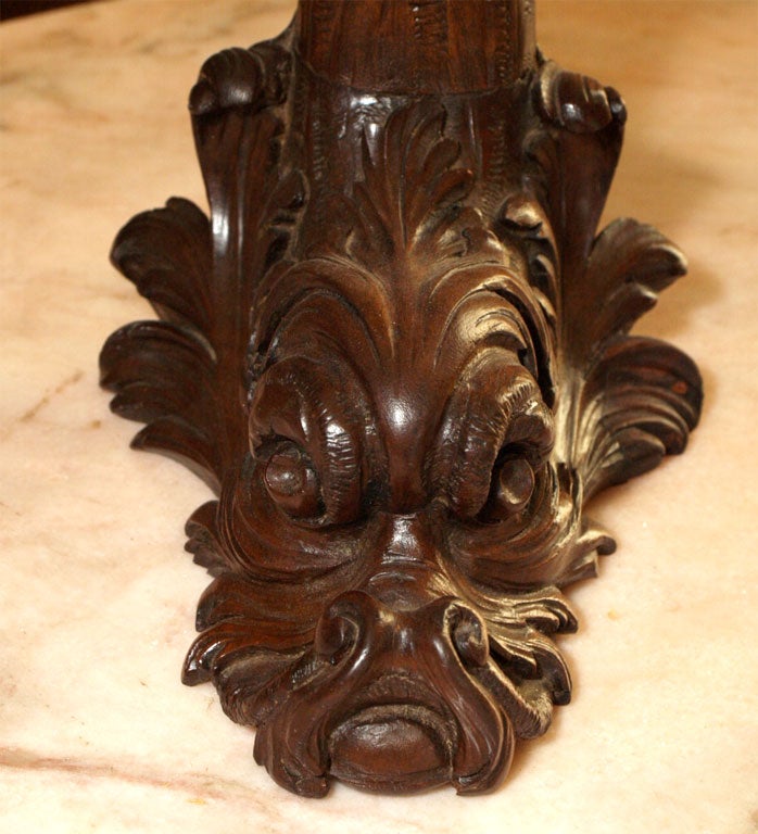 Wood Dolphin Form Lamp