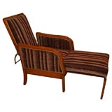 Vintage Unique French Folding Chaise Longue
