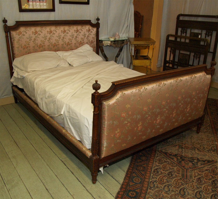 Louis XVI Style Walnut Full Size Bed