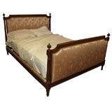 Louis XVI Style Walnut Full Size Bed