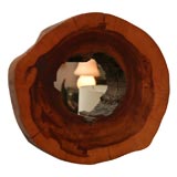 Rustic Wood Trunk Mirror