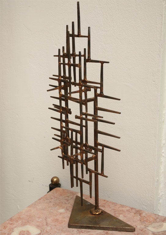Vintage Table-Top Nail Sculpture