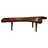 Vintage 50's Wood Bench/Coffee Table