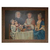 18th Century Painting of a Swedish Family