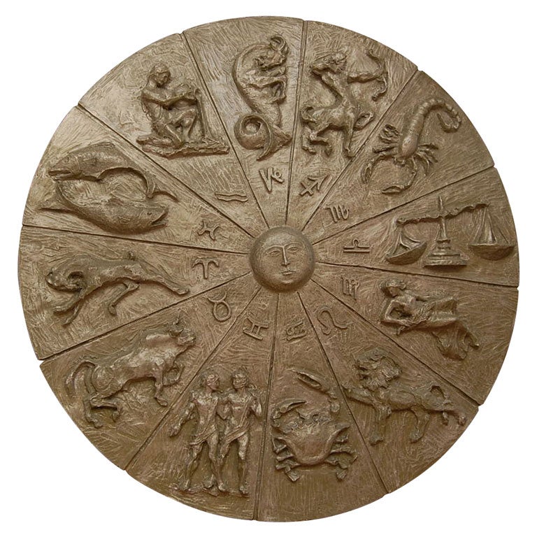 GIANT ZODIAC WALL SCULPTURE