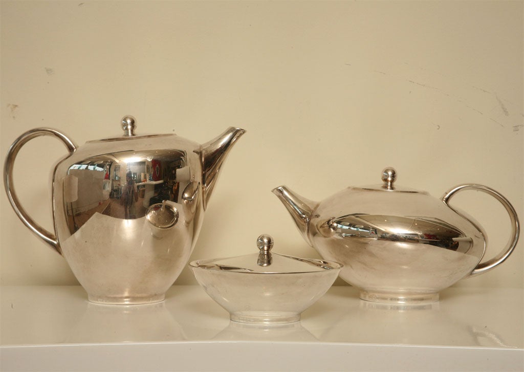 Beautiful Rosenthal Porcelain and Silver Tea Service
