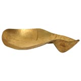 Hand Hammered Sculptural Brass Dish