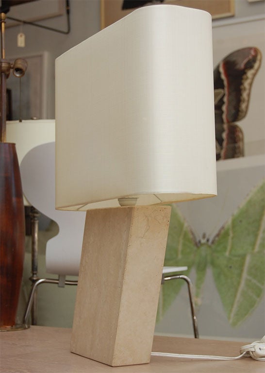 American Angled Marble Lamp
