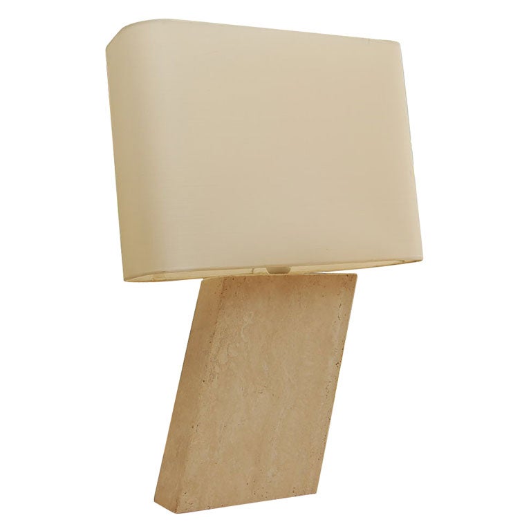 Angled Marble Lamp