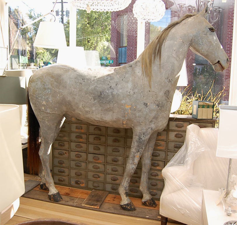 life size paper mache horse