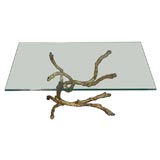 Cast bronze side table