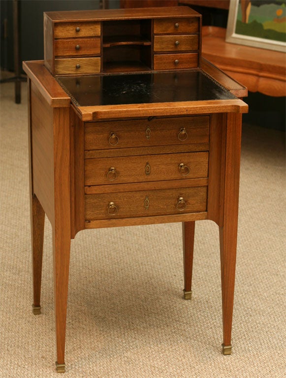 French bedside table with drawers