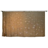 Japanese embroidered silk tapestry with hardware