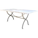 Dante Negro 'Fiordaliso' Marble Dining Table