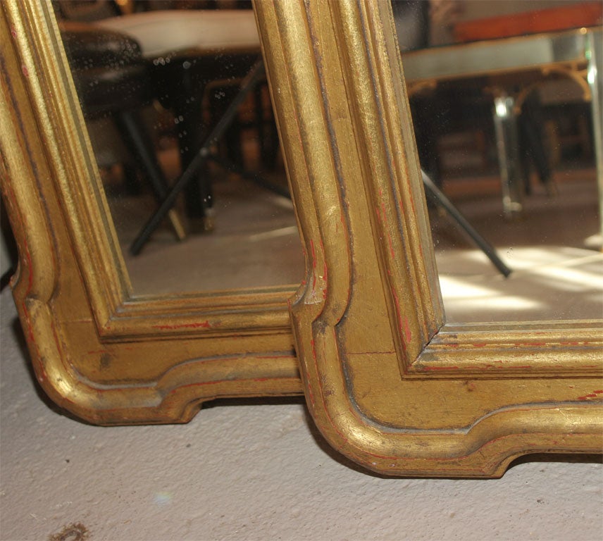 Wood Large Pair Dorothy Draper Style Shell Mirrors