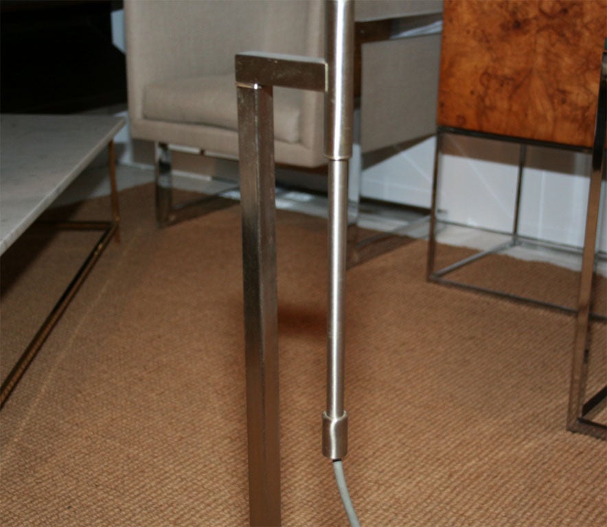 Pair of Modernist Adjustable Floor Lamps by Laurel In Excellent Condition In New York, NY