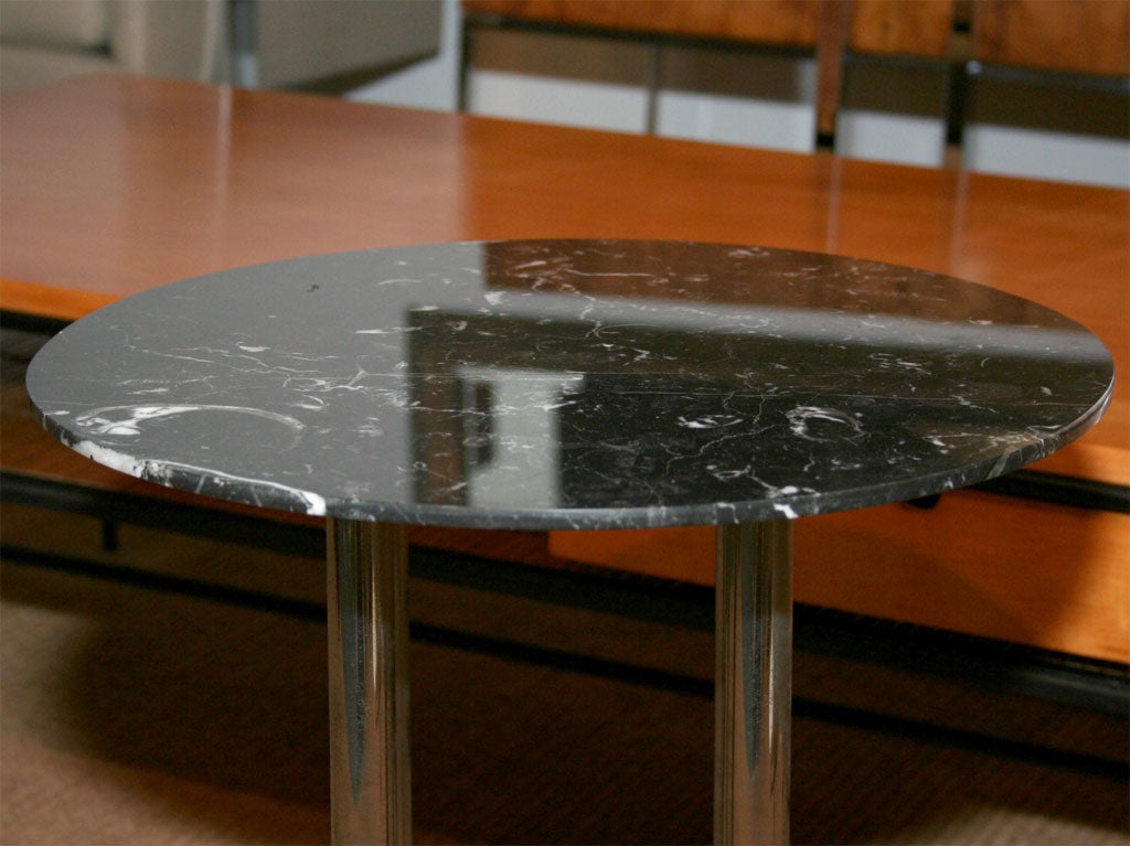 Late 20th Century Petite Sable Marble-Top Cigar Table by Jay Spectre