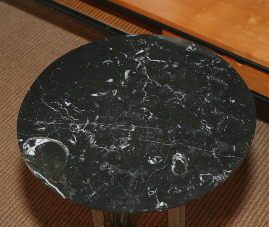 Petite Sable Marble-Top Cigar Table by Jay Spectre 1