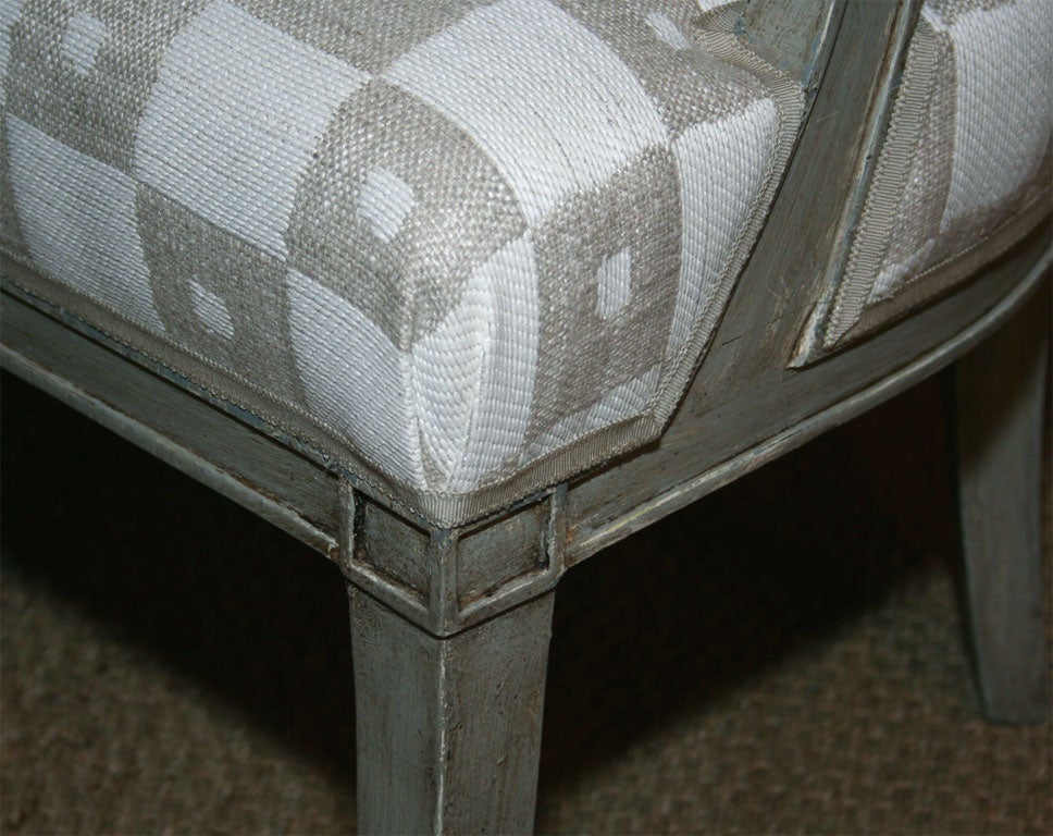 Upholstery Pair of French Armchairs