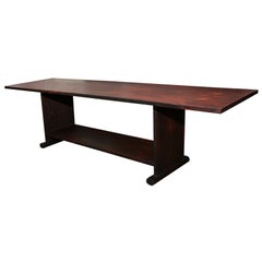 LONG LOW ROSEWOOD TABLE BY JEANNE DE LANUX