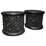 Vintage Pair Cameroon Stools