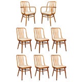 Set of 8 Czech Dining Chairs