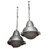 Vintage Industrial Explosion Proof Glass Pendant Light