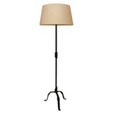 Vintage Coil-Decorated Floor Lamp