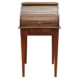 George III Style Tambour Front Side Table