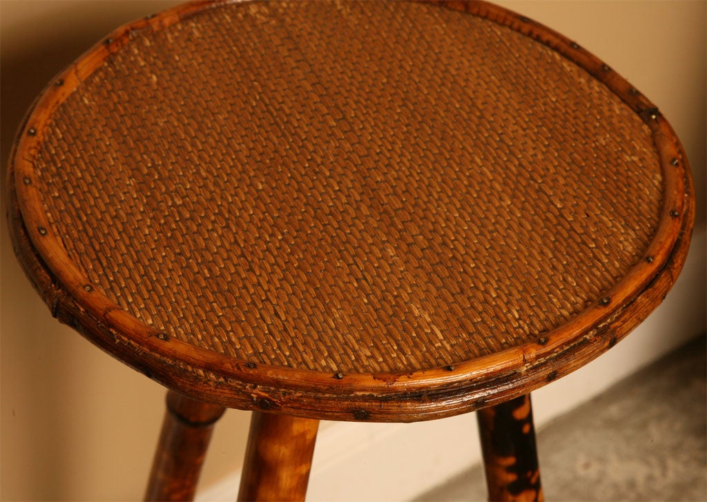 Antique Bamboo Round Table 3