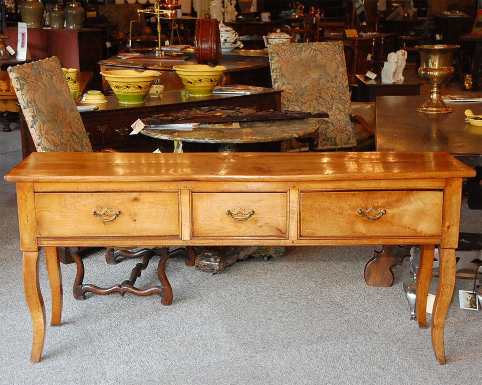 French cherrywood console