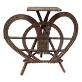 Vintage HEART SHAPED TWIG TABLE