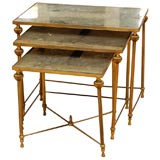 Set of Brass Stacking Tables