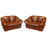 Pair of Leather Arm Chairs
