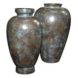 Solid Brass Elongated Vessels with Bronze/ Verdigris finish