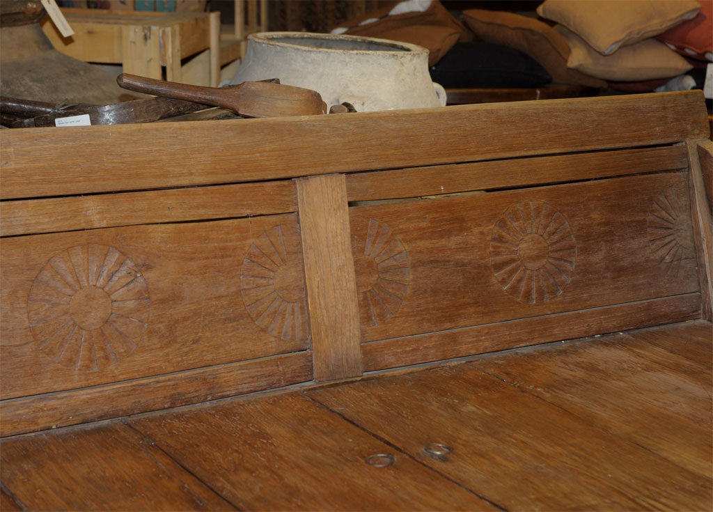 Teak Bench with Under Seat Storage (Ref# JRM39) 1