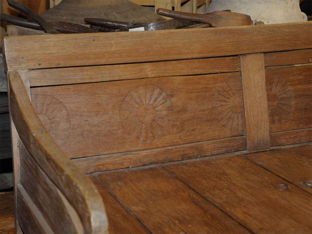 Teak Bench with Under Seat Storage (Ref# JRM39) 2