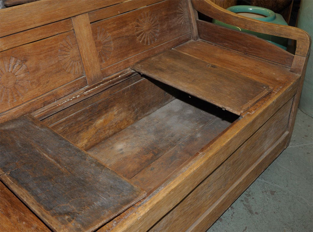 Teak Bench with Under Seat Storage (Ref# JRM39) 4