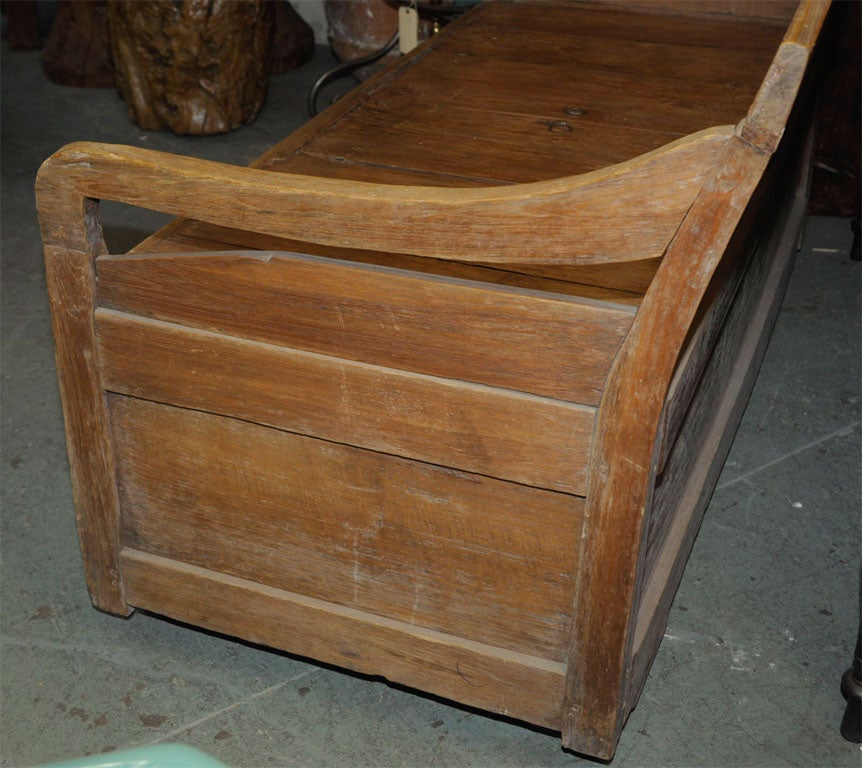 Teak Bench with Under Seat Storage (Ref# JRM39) 5