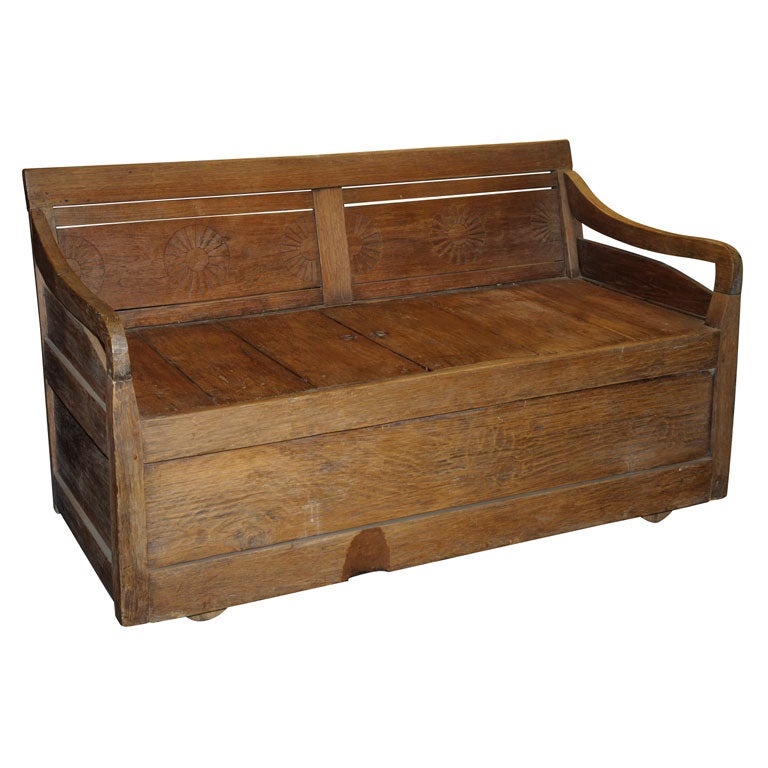 Teak Bench with Under Seat Storage (Ref# JRM39)