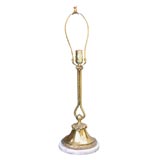 Vintage Turbantine brass table lamp