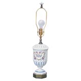 Porcelaine apothocary lamp