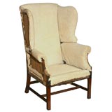 Petite George III Mahogany Wing Chair