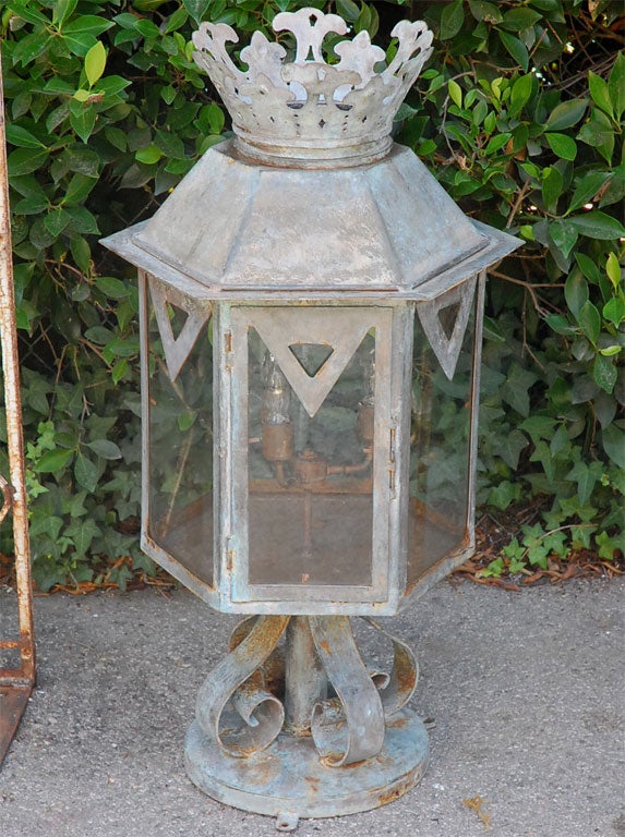 1920's Hacienda Outdoor Lanterns In Excellent Condition In Los Angeles, CA