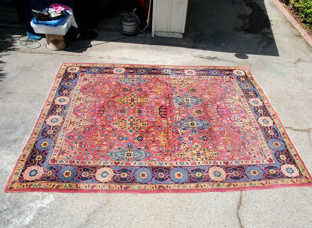 Vintage Turkish rug, good color and condition.