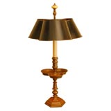 Brass Lamp with Tole Shade