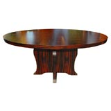 Art Deco style macassar ebony oblong center table