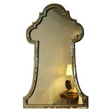 Contemporary "Keyhole" Mirror in the Manner of Serge Roche