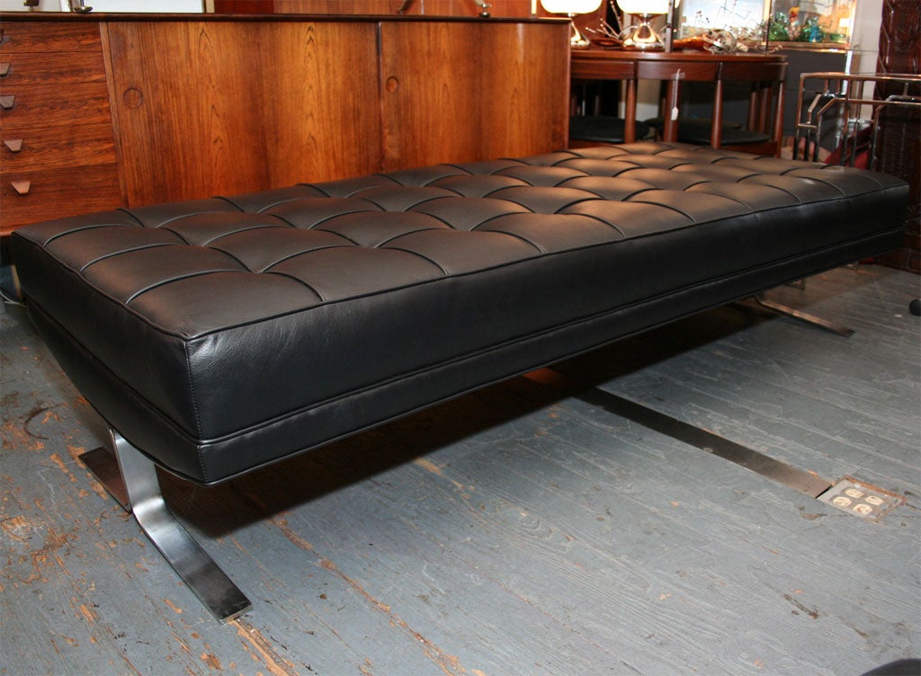 Leather Tufted Day Bed