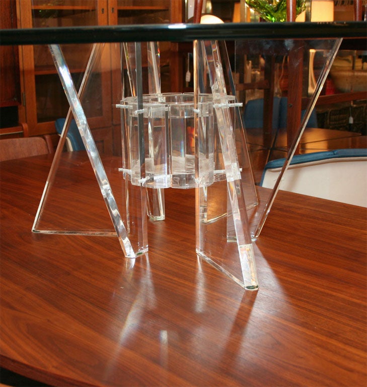Fantastic Lucite / Glass CoffeeTable